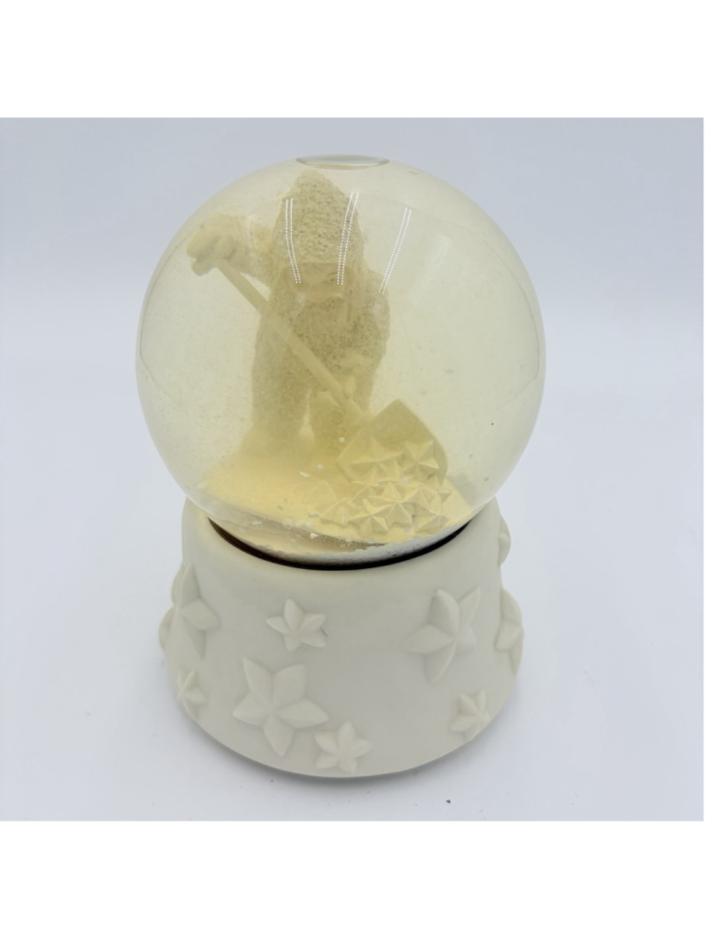 Dept 56 Snowbabies Snow Globe Shoveling Snow Winter Figurine Musical